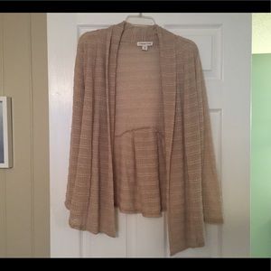 Coldwater Creek Tan Cardigan, size XS
